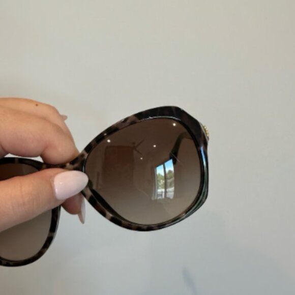 Dolce & gabbana tortoise large frame sunglasses